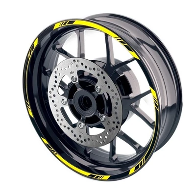 For Ducati Monster 400 97-04 03 02 Wheel Edge Rim Stickers 17 inch S03B Yellow - Image 1 of 4
