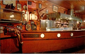 Postkarte Louis Oyster Bar Portland Oregon Chrome unbesendet - Bild 1 von 2