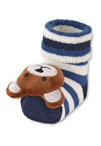 Baby - Jungen Baby-rasselsöckchen Bär Socken Marine 15-16 EU - Bild 1 von 5