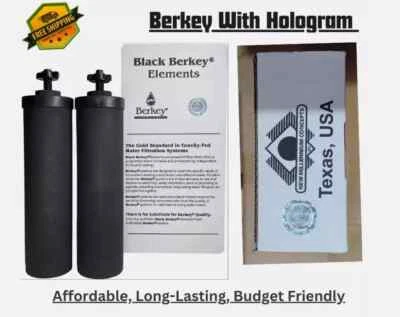 Authentic Berkey Black BB9-2 Water Filter Replacements – For Berkey Systems