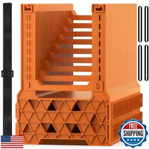 WELLUCK RV Sewer Hose Support 20FT, Blaze Orange RV Sewer Support with Adjust - Picture 1 of 5