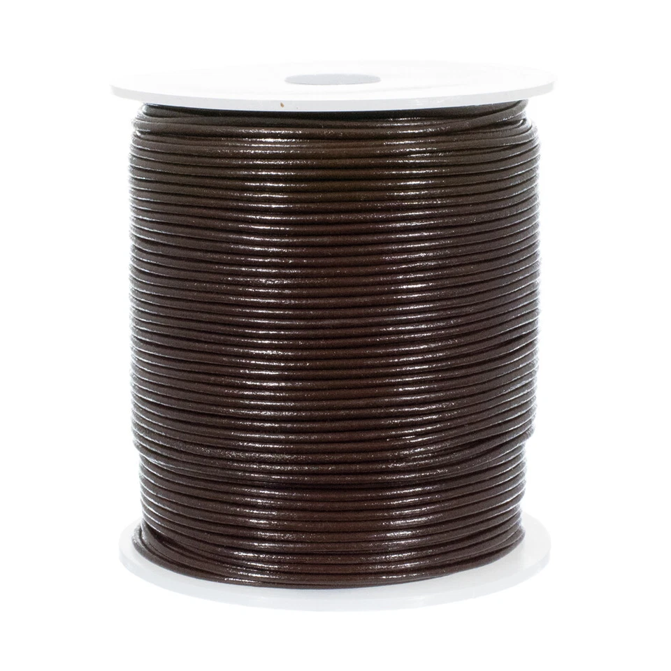 Craft County круглый кожаный шнур 5,10,25 ярдов несколько цветов в наличии - Изображение 1 из 1