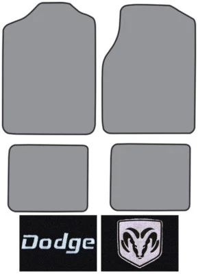 1993-1997 Dodge Intrepid Cutpile Carpet Logo Floor Mat 4pc Foto 1 de 2