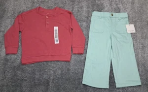 New Falls Creek Pants & Sweatshirt Girls Size 2T Toddler Flared Leg Shirt - Picture 1 of 15
