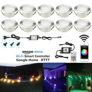 6/10 x 61 mm WIFI RGBWW LED lampade da terra faretto da incasso esterno giardino illuminazione DE - Foto 1 di 12
