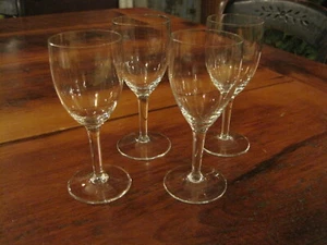Lot of 4 vintage Mini Fluted Champagne Glasses - Picture 1 of 6