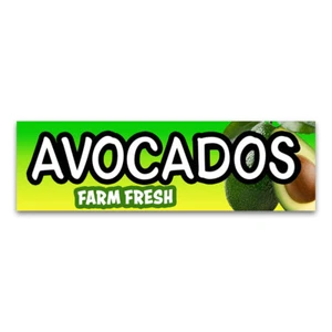AVOCADOS Vinyl Banner with Optional Sizes (Made in the USA) - Picture 1 of 4