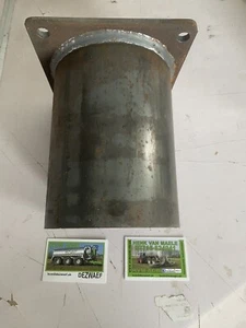 6" square bolt on flange 6" pipe weld in socket fits gate valve slurry tanker - Picture 1 of 5