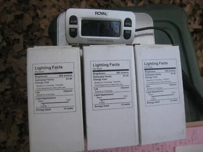 3 yes 3 KOBI ELECTRIC LED-AD-12W800-27 Warm 75 A19 LED Light Bulbs  - Image 1 of 4