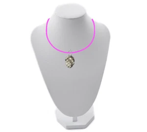 Pine Cone FT81 1.6x1.8cm English Pewter On a 18" Pink Cord Necklace - Picture 1 of 1
