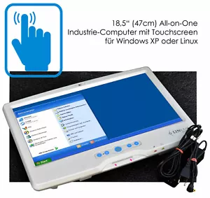 COMPUTER ALL-IN-ONE 18,5" 47cm FOTOCAMERA MONITOR TOUCHSCREEN GIGABIT LAN WIFI PC-7 - Foto 1 di 1