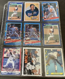 NOLAN RYAN Lote De 9 Puntuaciones Donruss Cubierta Superior Venta Colección bndr2-16 - Imagen 1 de 9