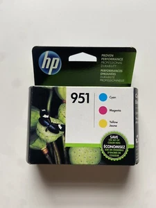 NEW Genuine HP 951 Ink Cartridge Tri-Color 3 Pack Original OEM NEW - Afbeelding 1 van 2
