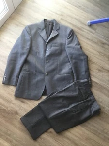 HENRY MORELL schicker Anzug Sakko Blazer Hose grau Gr. 46 - Bild 1 von 10