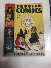 Popular Comics (1939) # 36 (Fair/G) White Pages