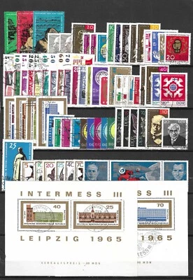 1965 A 1990 DDR Oblitéré ANNEE COMPLETE A CHOISIR - Immagine 1 di 3