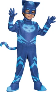 DISNEY PJ MASKS CATBOY DELUXE 4 PC GLOWS IN THE DARK COSTUME SIZE 4-6 DG17159 - Picture 1 of 1