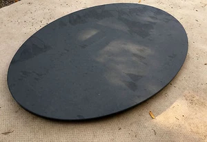 Couchtischplatte Esstischplatte Naturstein Schiefer Natur schwarz OVAL Tisch NEU - Bild 1 von 3