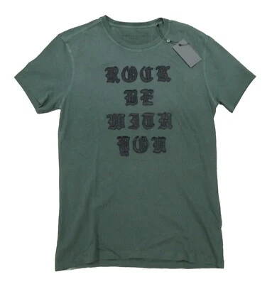 Camiseta gráfica John Varvatos Collection para hombre verde musgo oscuro Rock Be With You Foto 1 de 4