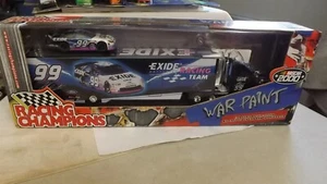 Racing Champions Transporter War Paint Semi Truck & Trailer 1/64 Scale Exide #99 - Picture 1 of 6