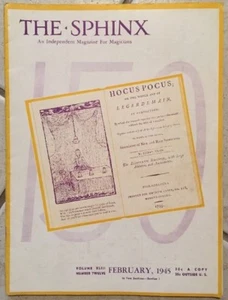 DIE SPHINX MAGAZIN für Magier Band 43 Ausgabe 12 - Februar 1945 Hokuspokus - Bild 1 von 3