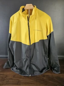 Nike Dri Fit LIVESTRONG Warm-Up Jacket Full Zip XL Yellow Gray - Picture 1 of 6
