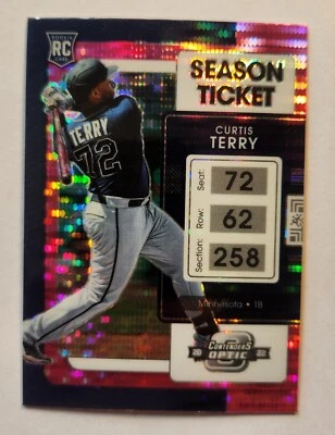 2022 Chronicles - Contenders Optic Pink Pulsar Prizm #13 Curtis Terry (RC) - Image 1 of 2