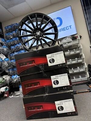 (Juego-4) Llantas Touren TR92 22x9 5x114,3 32 mm negro brillante llantas 22 pulgadas Foto 1 de 4