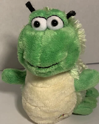 GANZ WEBKINZ Green Yellow 10" CATERPILLAR Beanbag Plush HM434 No Code retired - Image 1 of 4