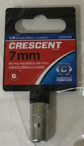 Crescent 1/4" Drive 6 Point Standard Metric Socket 7mm - CDS14N - Picture 1 of 2