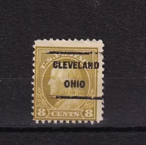 1917 US # 508 Franklin Stamp 8 Cent Olive Precancelled MNH Pref 11 Lot 443 - Picture 1 of 2