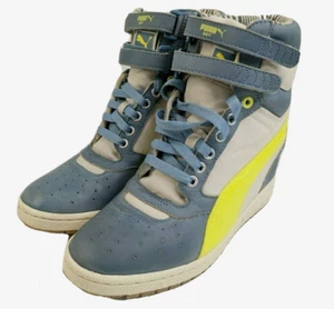 Puma Contact Womens Sky Wedge High Top Sneaker Boot Hidden Heel US Size 8.5 - Picture 1 of 9