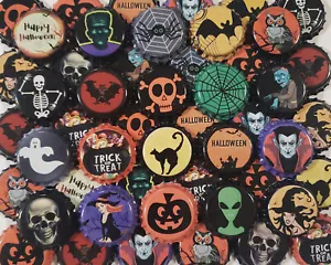 100 Tappi Bottiglia Birra Halloween Corona Non Crimpata Tappi Decorazione - Foto 1 di 6