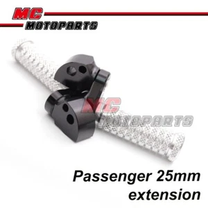 1 inch Riser M-GRIP Passenger Footpegs Kit For Buell XB9S XB12S XB9SX - Picture 1 of 15