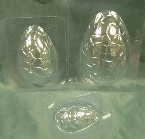 SET OF 6 EASTER EGG CHOCOLATE MOULDS / MOLDS - FREE 1st CLASS P&P. Made in UK - Picture 1 of 1