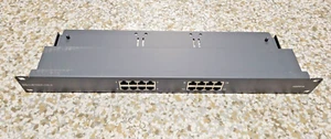 Custom Cable HDPP16 High Density Network Patch Panel 16 RJ-45 Ports Black NOS - Picture 1 of 13