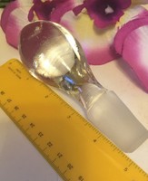 Crystal Wine Stopper Large Clear Glass Decanter Bottle Stopper  5" L Gorgeous
