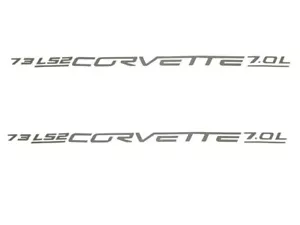 2005-2013 Corvette Red Fuel Rail Cover Decals LS2 LS3 LS7 - Picture 1 of 1