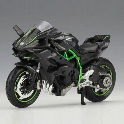 1:18 Kawasaki Ninja H2 R Motorrad Modell Die Cast Spielzeug Geschenk Sammlung - Bild 1 von 4