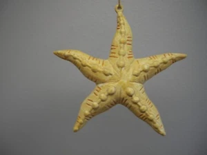 Tropical Marina Vida Oceánica Estrella de Mar Bronceado Naranja Adorno de Navidad NUEVO - Imagen 1 de 5