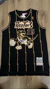 Toronto Raptors NBA Basketball Swingman Jersey 15 Vince Carter shirt BLACK - Picture 1 of 3
