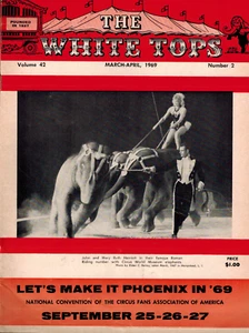 The White Tops Magazine Mar-Apr 1969 CFA Circus Fans of America, Big Top, Clowns - Picture 1 of 3