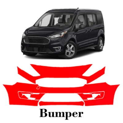 Front bumper PreCut PPF Paint Protection Film For Ford Transit Connect 19-2023 - Image 1 of 4