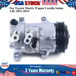Compresor de aire acondicionado 12V 447260-3373 para Toyota Corolla 1,8L 2011 2012 2013 2014 - Imagen 1 de 12