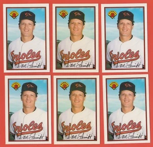 Lot of (6) 1989 Bowman Tiffany Dave Schmidt Baltimore Orioles #5 - Picture 1 of 2
