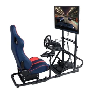 Gaming Chair with Stand Racing Simulator Cockpit fit for Logitech &Thrustmaster - Picture 1 of 27