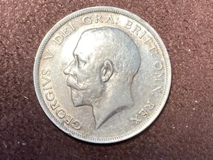 BEAUTIFUL GREAT BRITAIN 1915 HALF CROWN - Picture 1 of 2