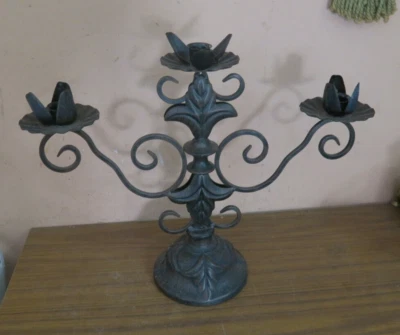 Southern Living At Home Sherwood Forest Iron Candelabra Candle Holder - Image 1 of 4