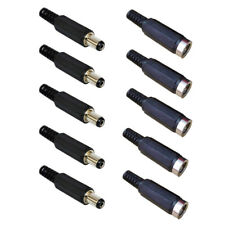 5 pares (10 uds) 2,1x5,5mm macho hembra DC enchufe enchufe Jack conector Pack