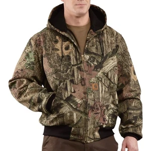 Carhartt Mossy Oak Camo Full Zip Jacket 3M Thinsulate Men’s Size 2XLT - Picture 1 of 5